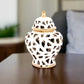 Neriah Cutout Triangle Design Urn Vase