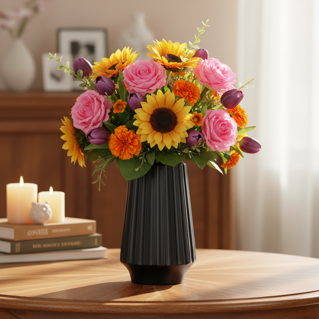 Kincade Ceramic Round Vase