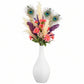 White textured vase on a white background