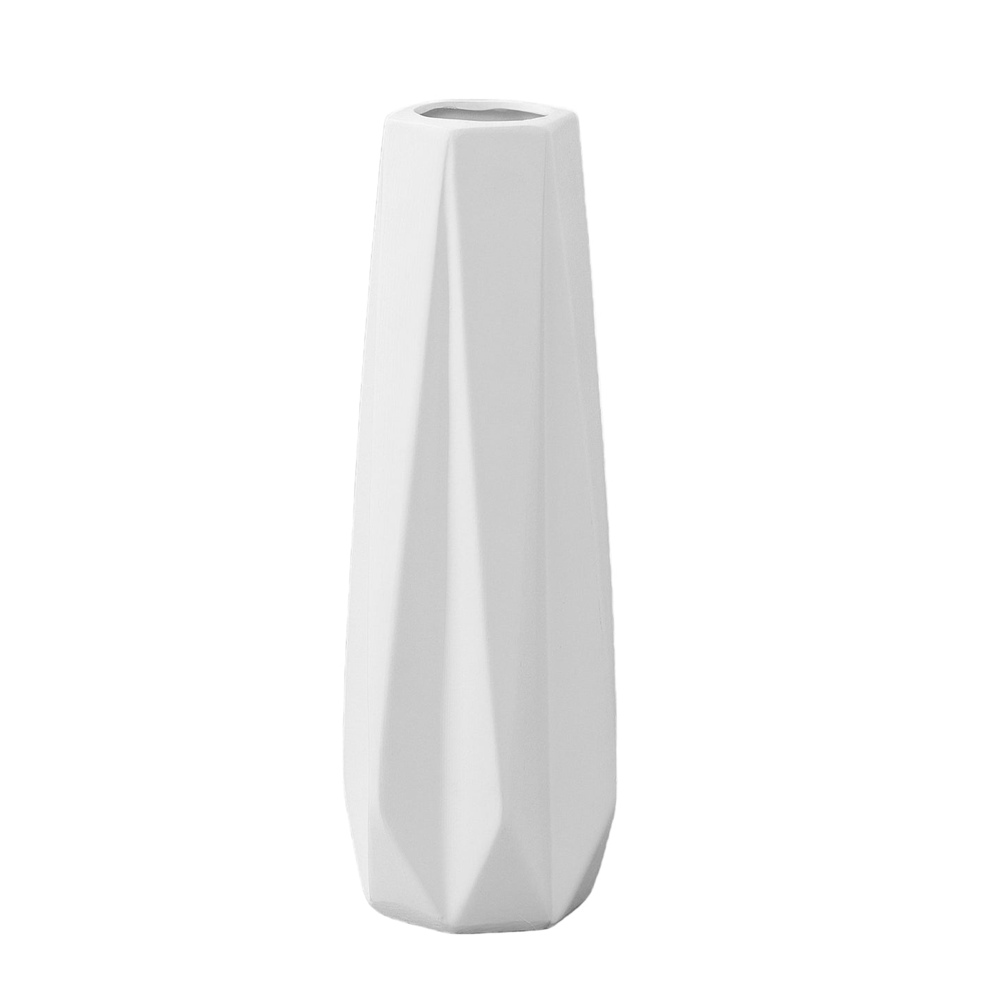 Dixie Ceramic Round Geometric Belly Vase