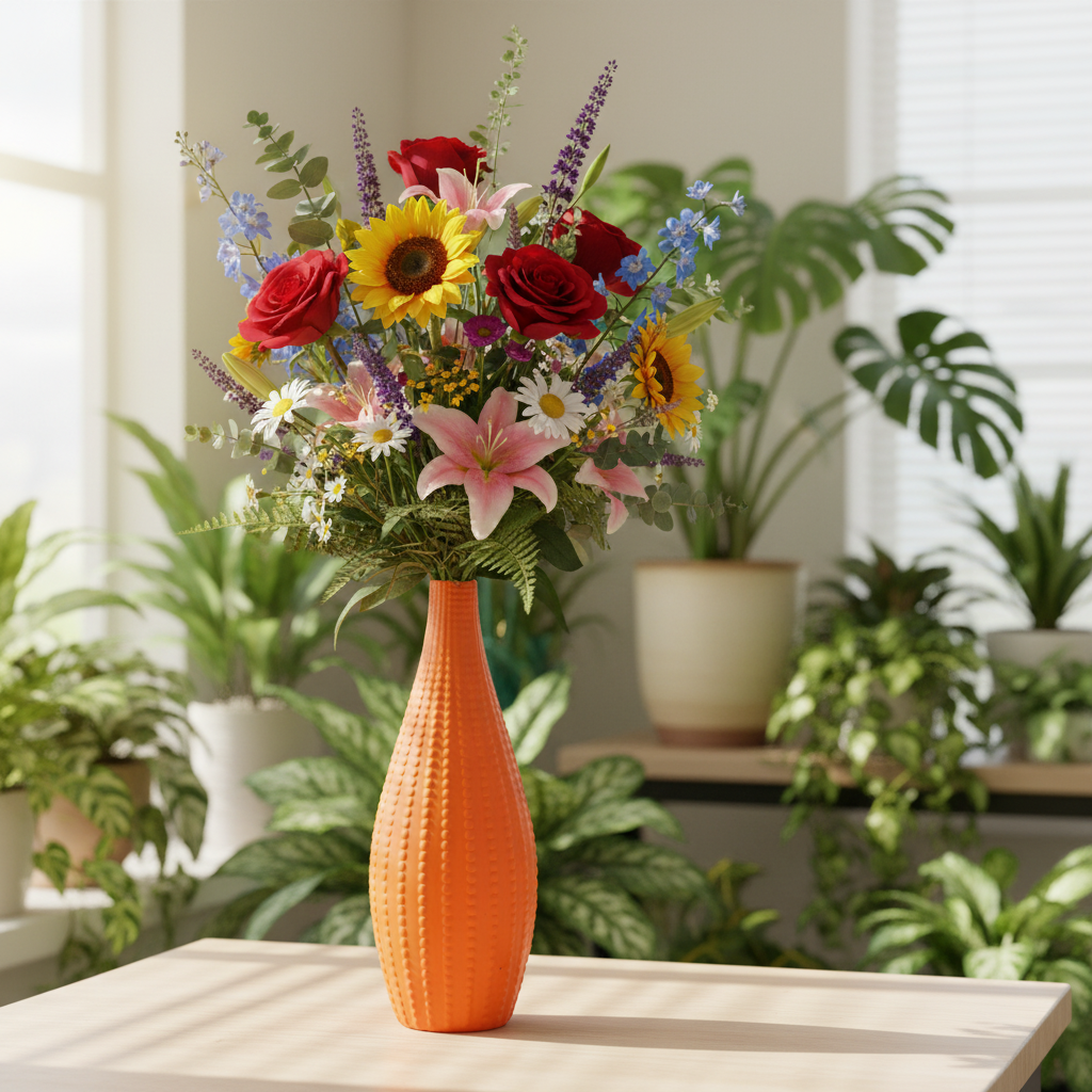 Trenleigh Ceramic Textured Tall Vases