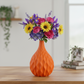 Maia Ceramic Embossed Wave Pattern Vase
