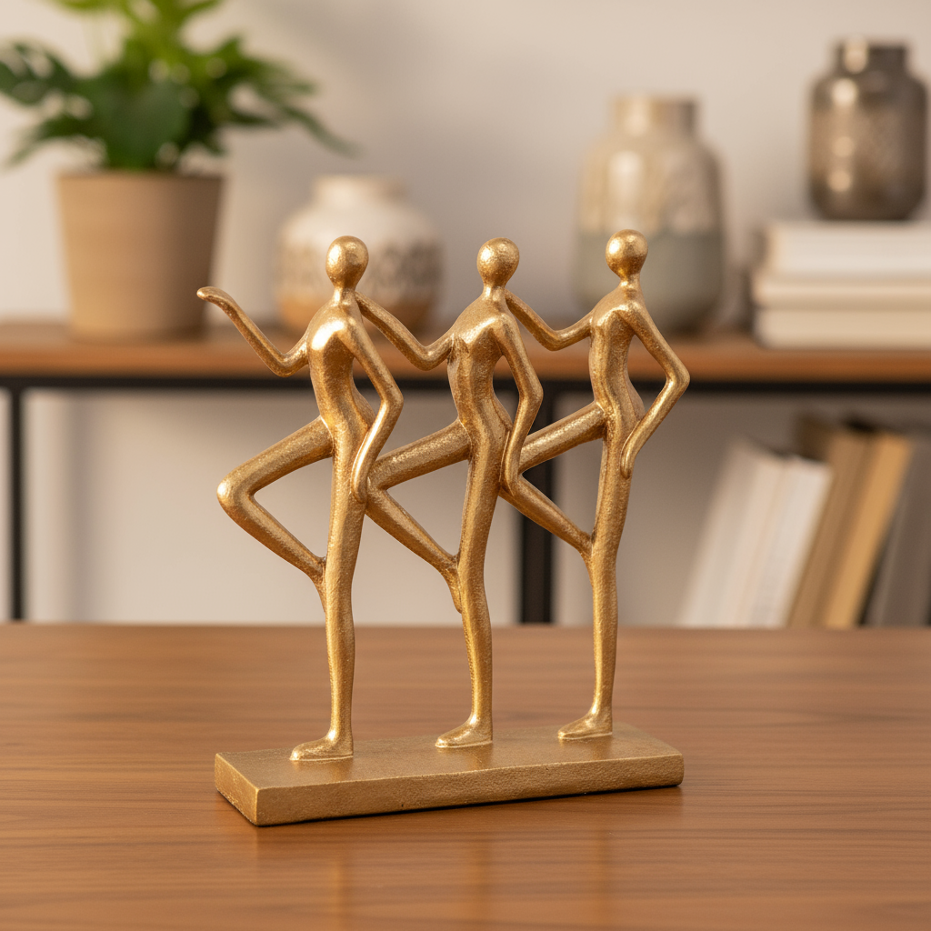 Arlowe Resin Three Ladies Figure