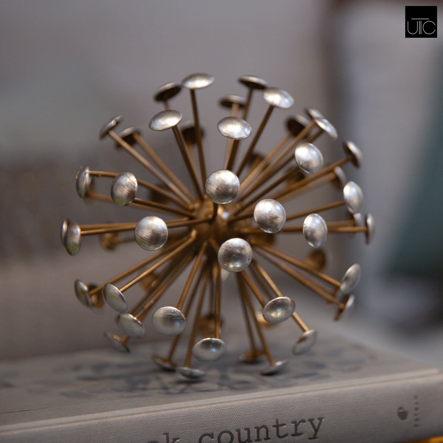 Amryn Metal Sea Urchin Sculpture