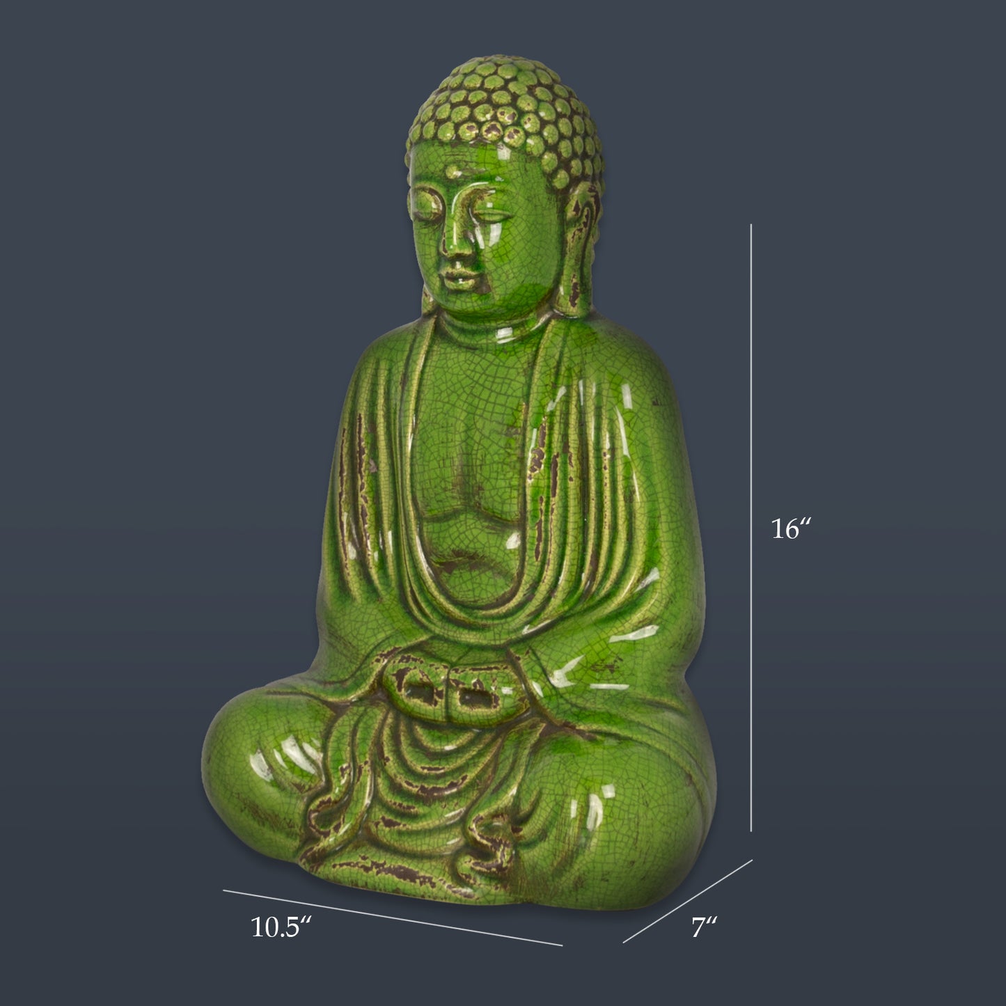 Zenithra Ceramic Buddha Figurine