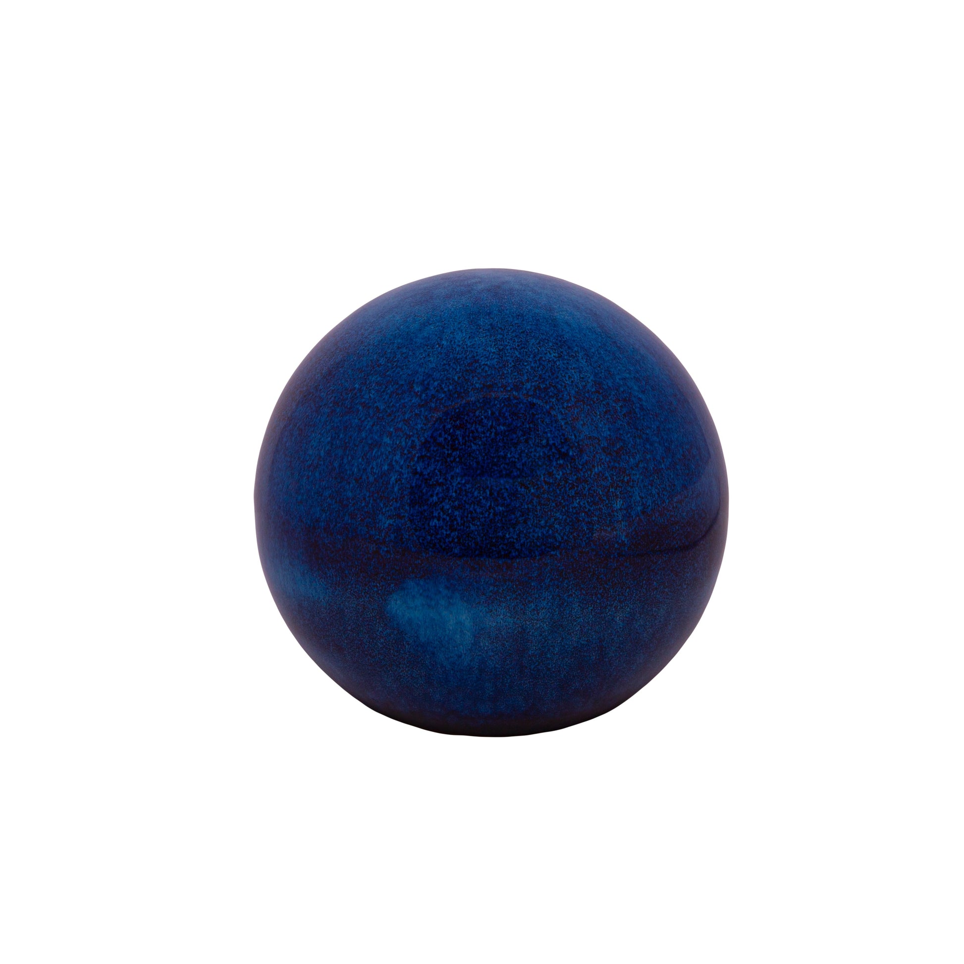 A ceramic ball with a greenish hue and a slight metallic sheen.