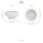 Pavin Off-White Matte Compote Planters