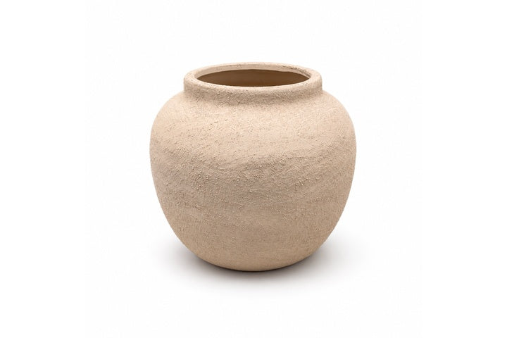 Danya Textured Round Ceramic Vase