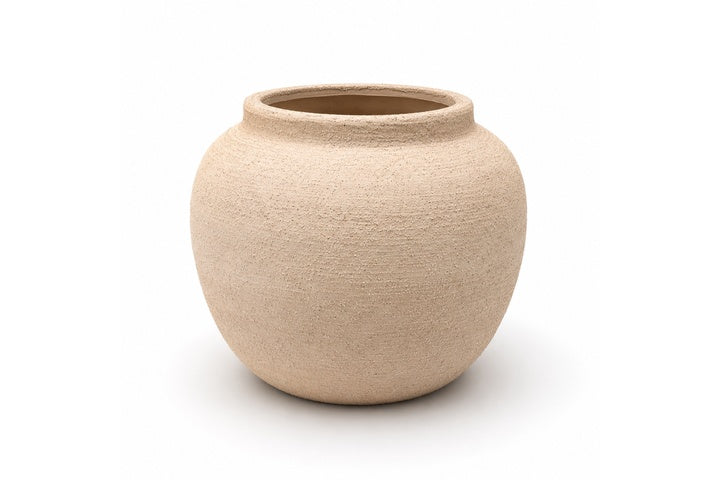Danya Textured Round Ceramic Vase