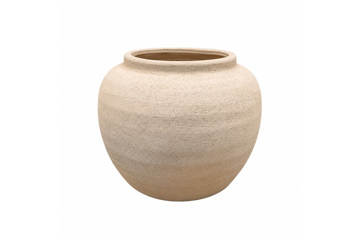 Danya Textured Round Ceramic Vase
