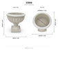 Zale Classic Fluted Garden Urn Planter with Pedestal
