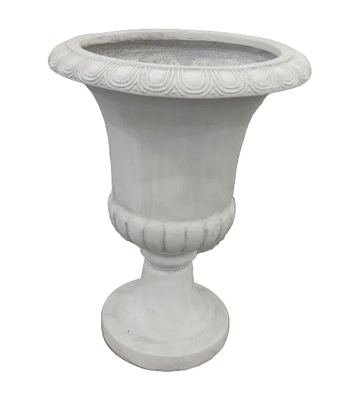 Klavdia Classical Pedestal Urn Planter with Decorative Rim