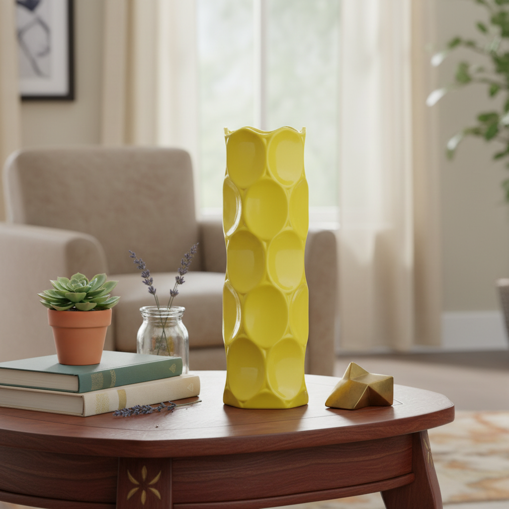 Jaselle Dimpled Ceramic Vase