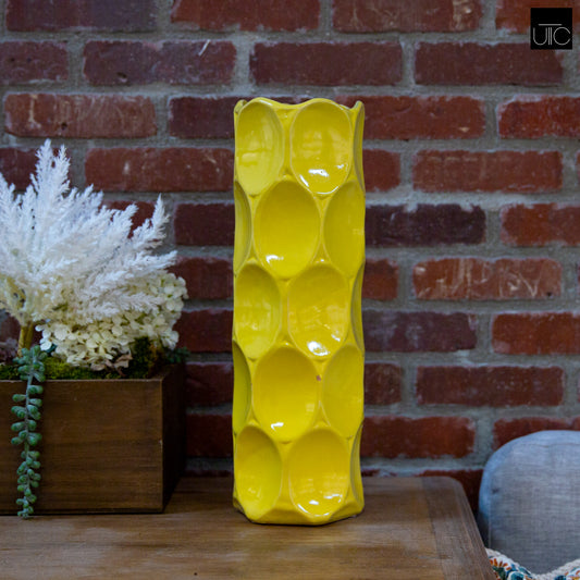 Jaselle Dimpled Ceramic Vase
