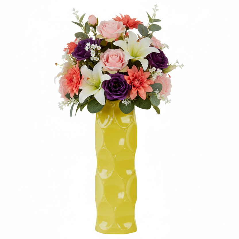 Jaselle Dimpled Ceramic Vase