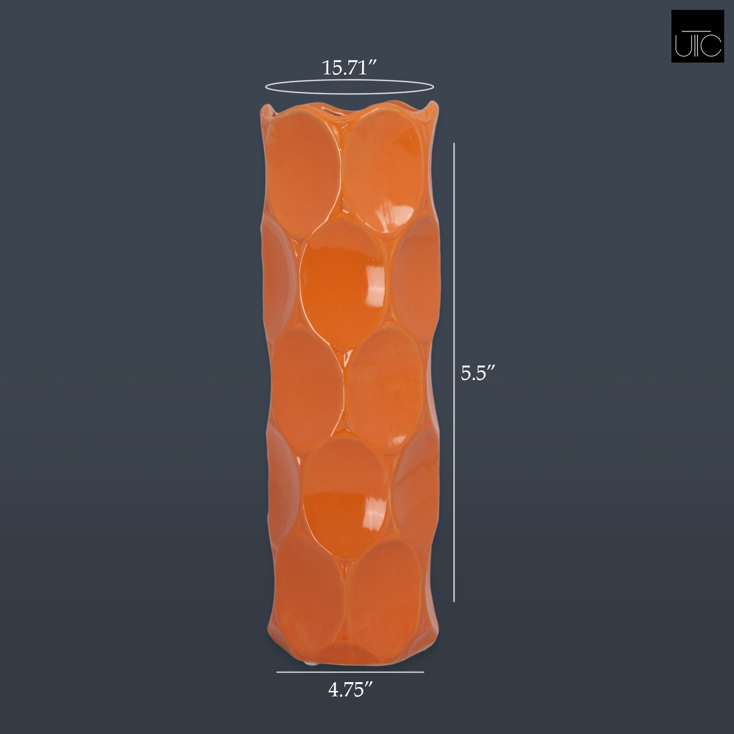Jaselle Dimpled Ceramic Vase