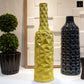 Rippled Ceramic Bottle Vase