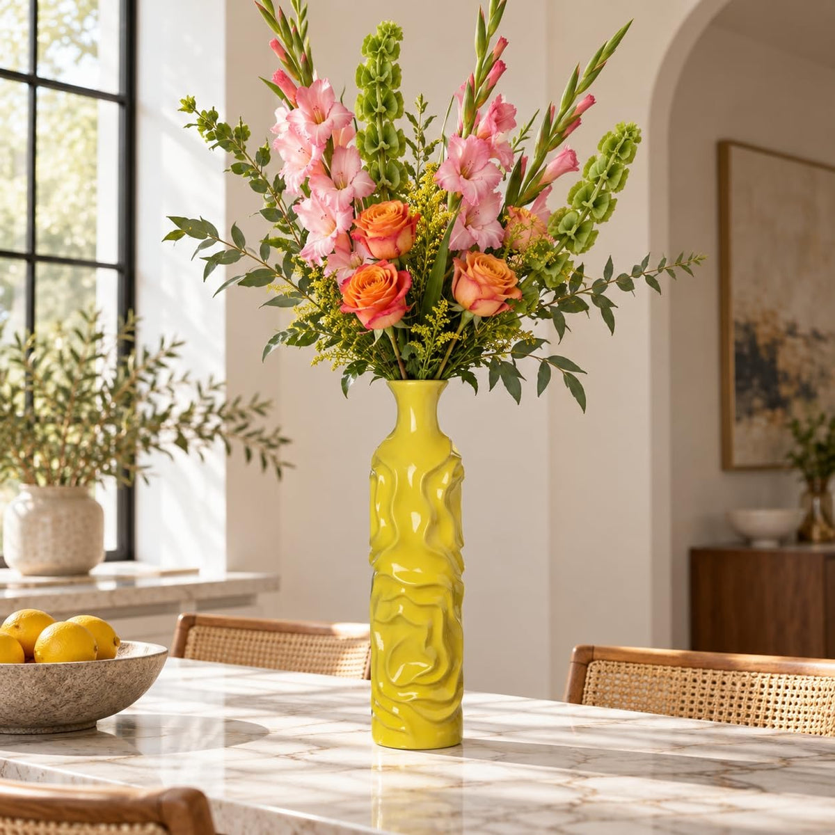 Maya Wrinkled Ceramic Vase