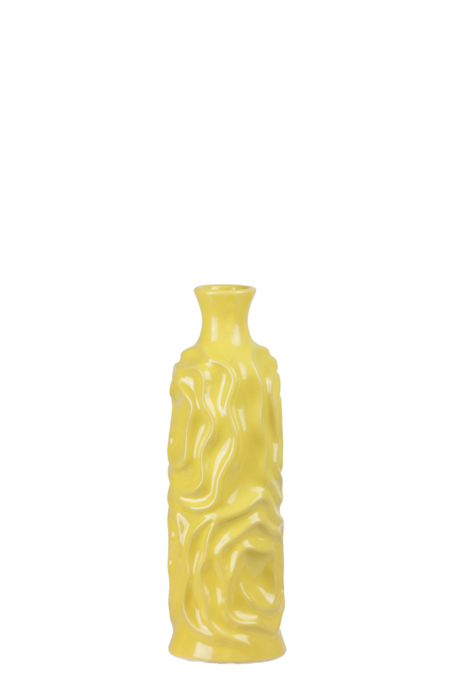 Maya Wrinkled Ceramic Vase