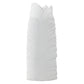 Ceramic Tall Oval Vase Matte Finish White