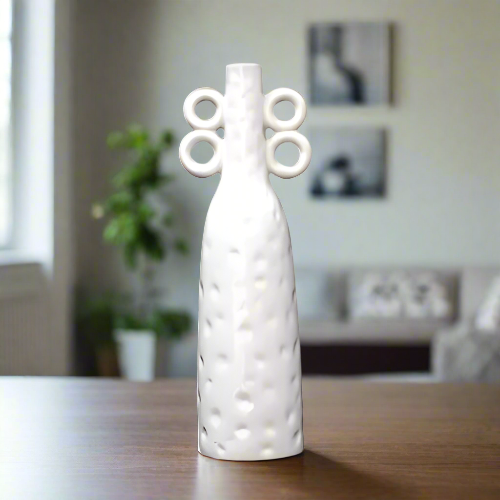 Kavina Dotted Ceramic Vase
