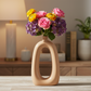 Liana Ceramic Oval Ring Vase