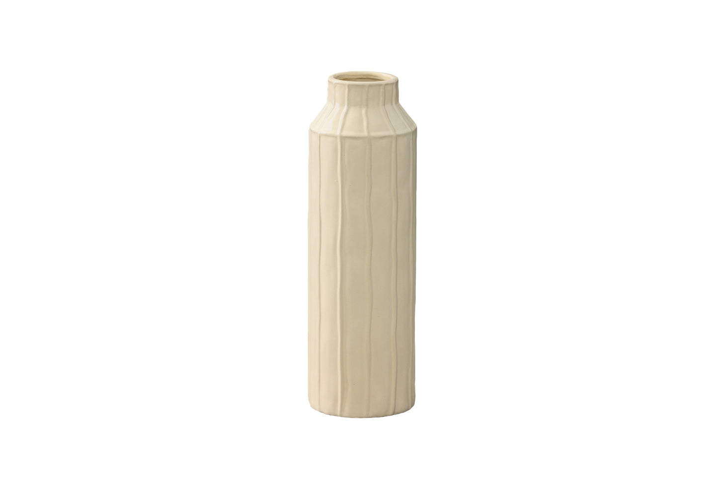 Daven Embossed Column Ceramic Urn Vase