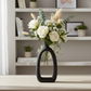 Allegra Ceramic Slim Oval Ring Vase