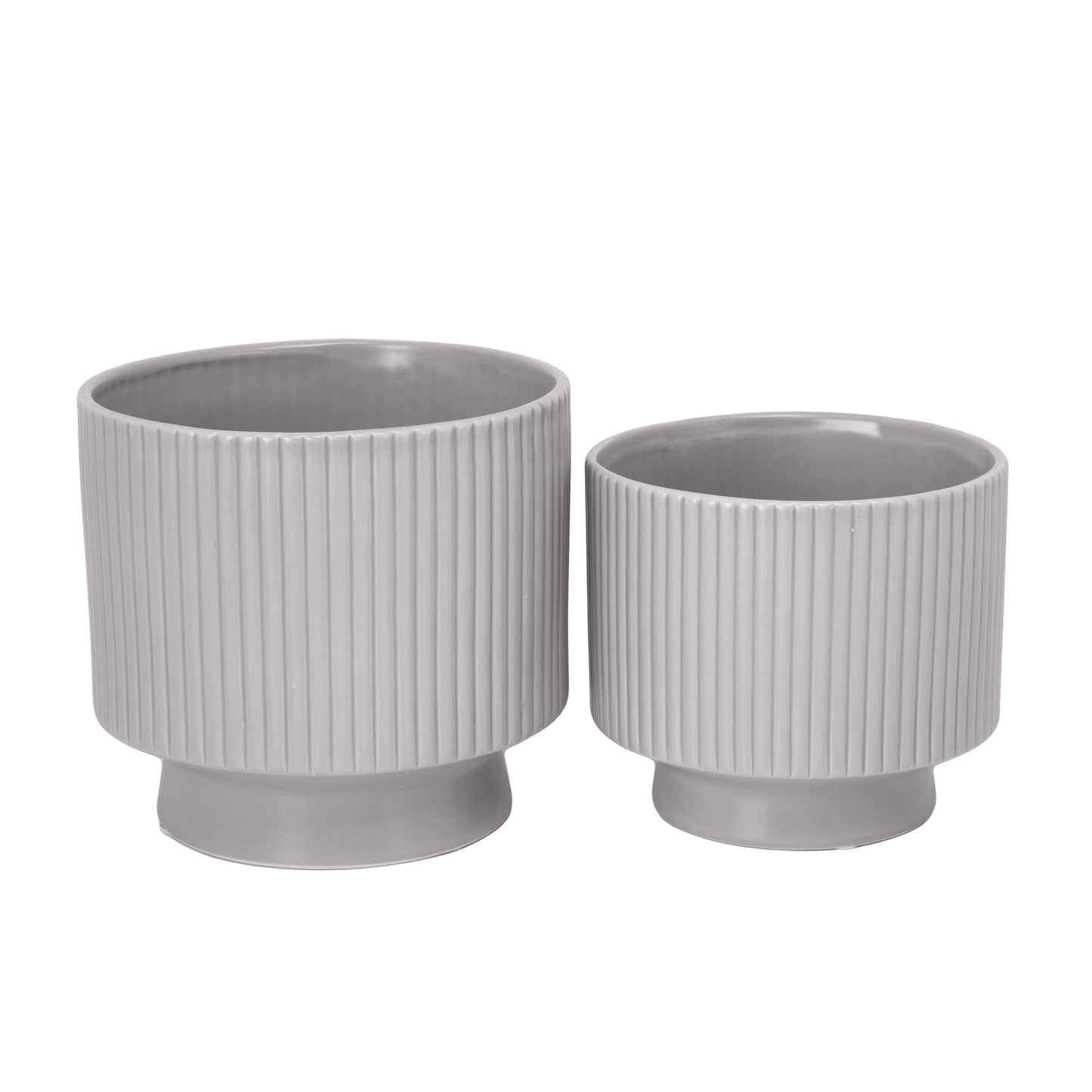 Pax Ceramic Planter with Stand Set (Set of 2)