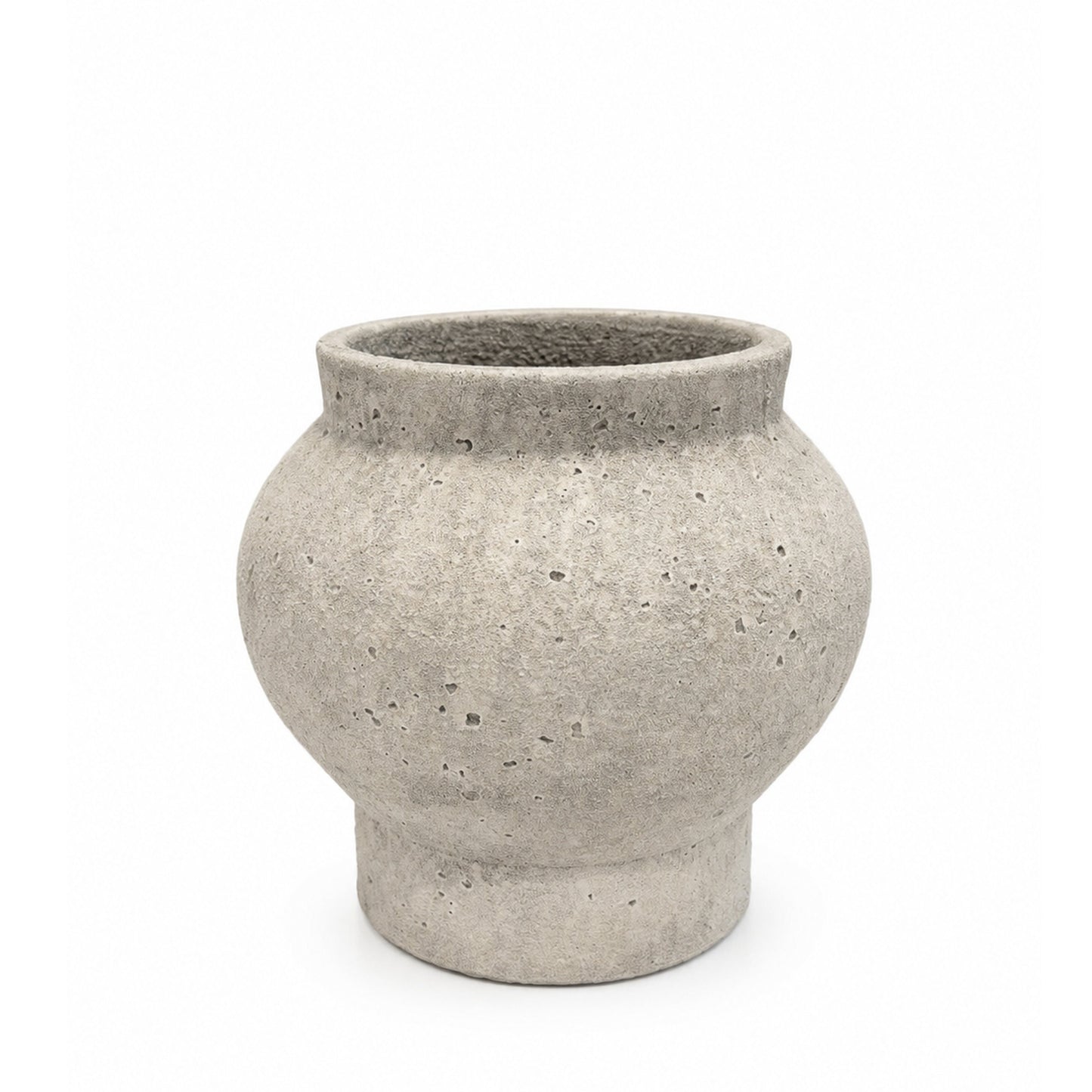 Talia Textured Bulbous Terracotta Vase