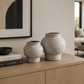 Talia Textured Bulbous Terracotta Vase