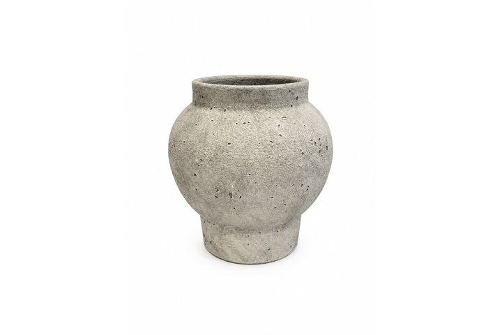 Talia Textured Bulbous Terracotta Vase