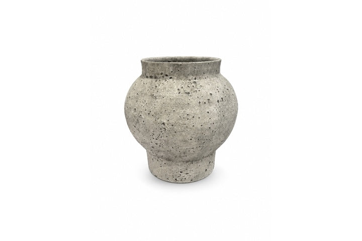 Talia Textured Bulbous Terracotta Vase