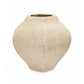 Prestyn Handcrafted Faceted Terracotta Vase with Sculptural Form