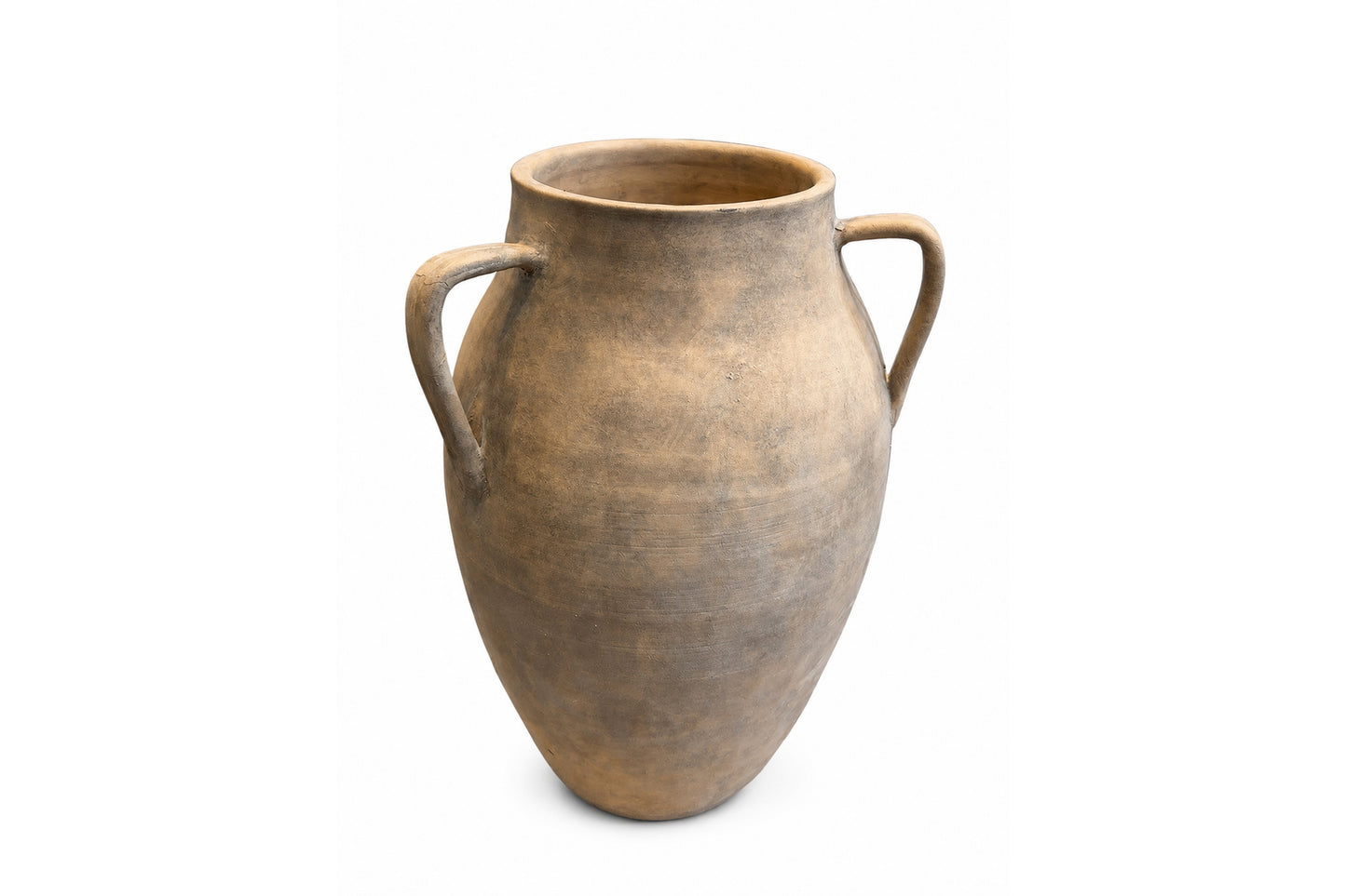 Aliza Handcrafted Amphora-Style Terracotta Vase with Loop Handles