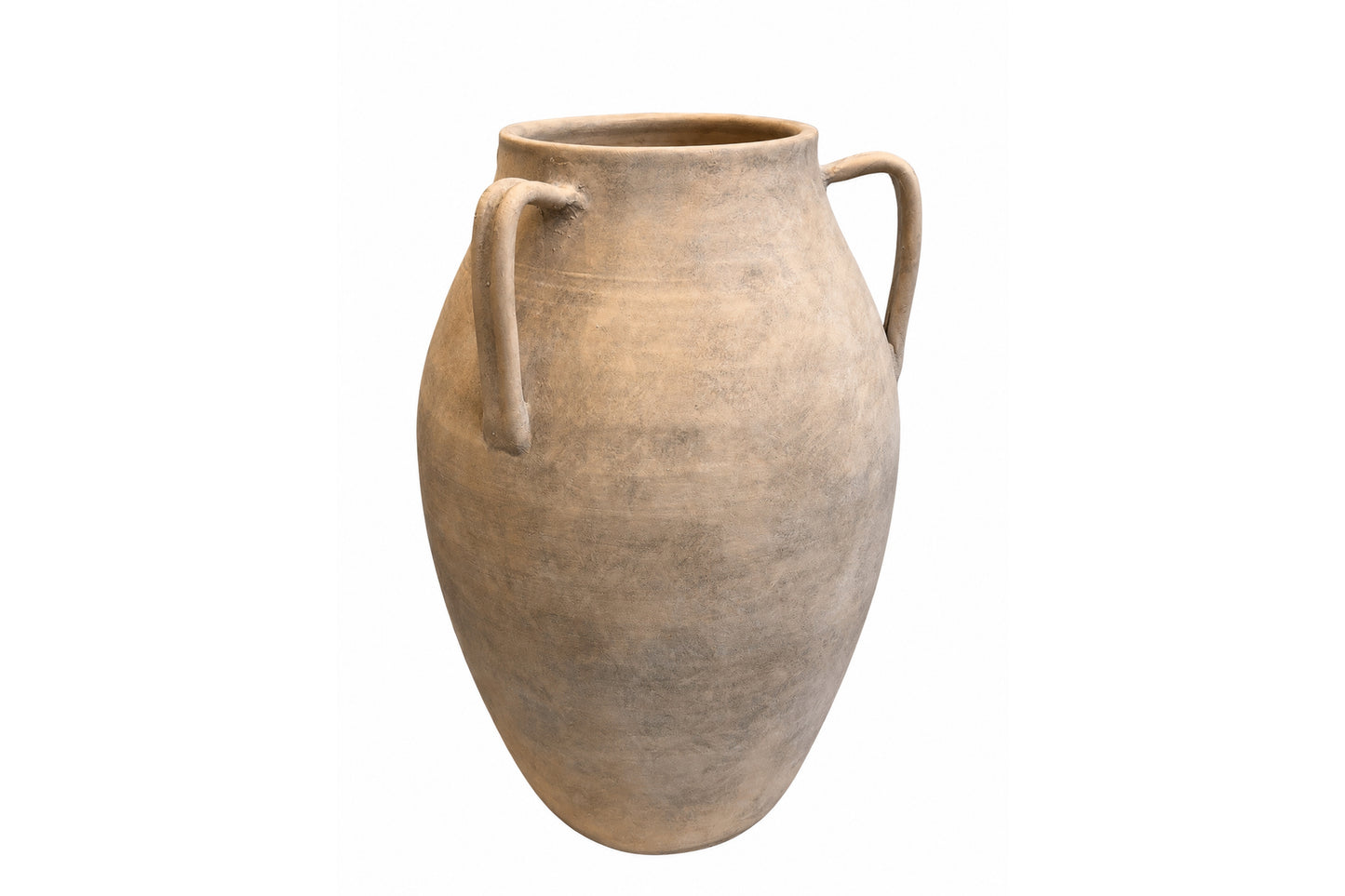 Aliza Handcrafted Amphora-Style Terracotta Vase with Loop Handles