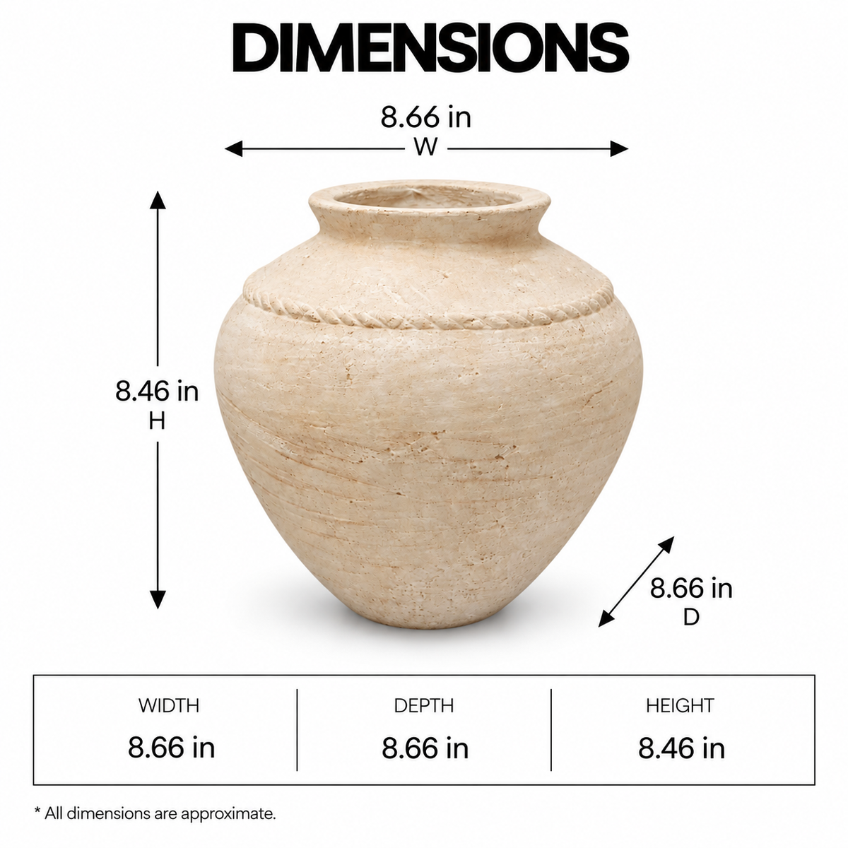 Zoe Bulbous Stoneware Vase