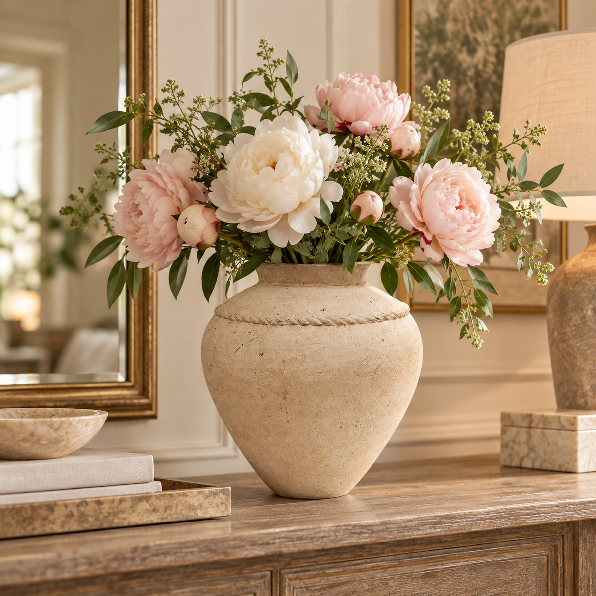 Zoe Bulbous Stoneware Vase