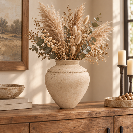Zoe Bulbous Stoneware Vase