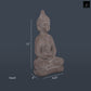 Saphira Terracotta Meditating Buddha Figurine