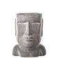 Jazlyn Cement Easter Island Head Pot
