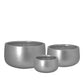 Nadene Silver Fiberclay Planter Set (Set of 3)