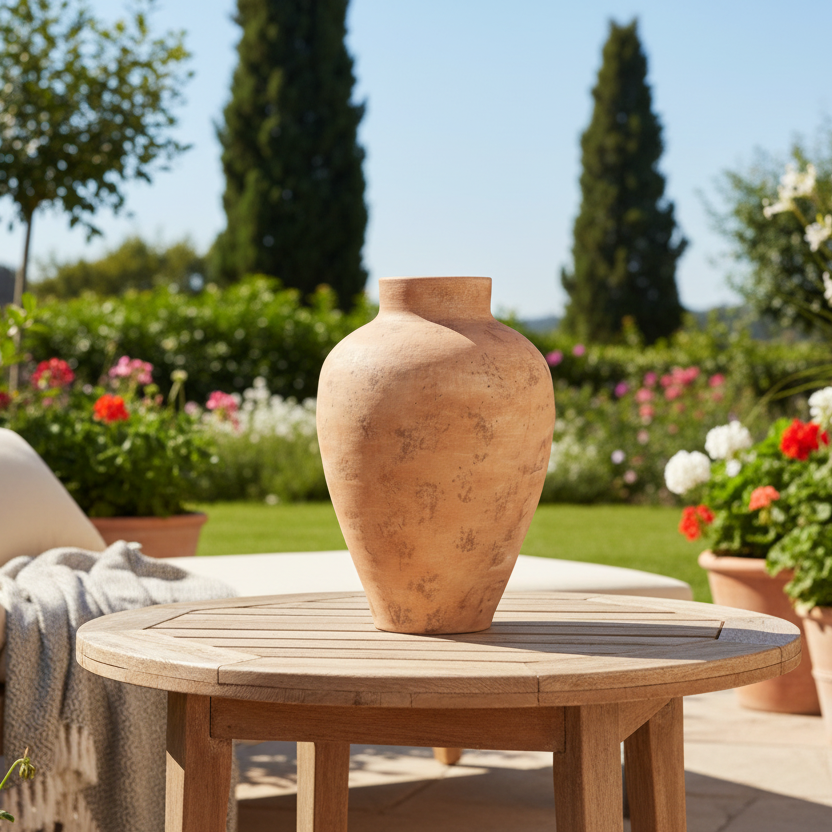 Kavya Modern Matte Sculptural Brown Vase
