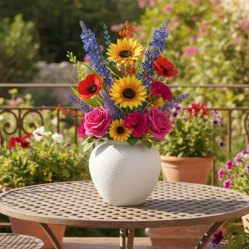 Zahra Handcrafted Textured Ceramic Vase