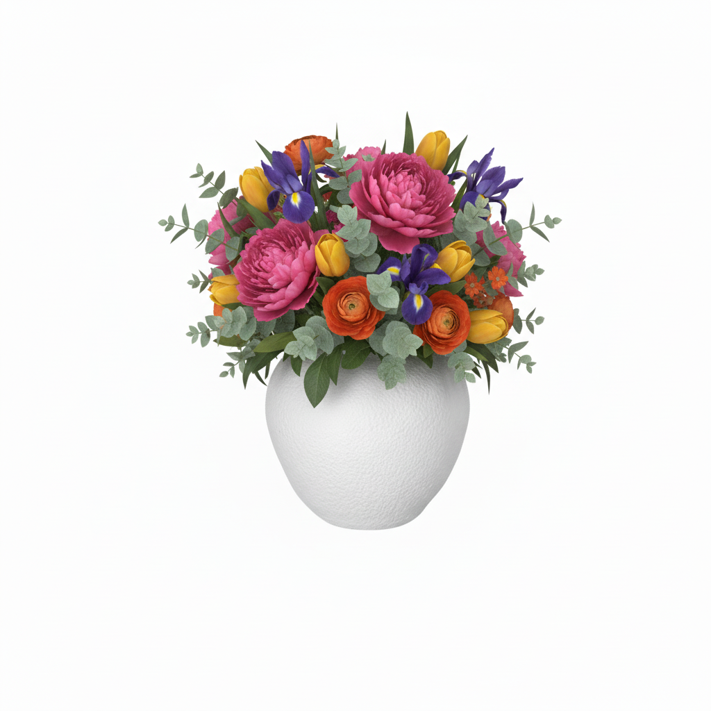 Zahra Handcrafted Textured Ceramic Vase