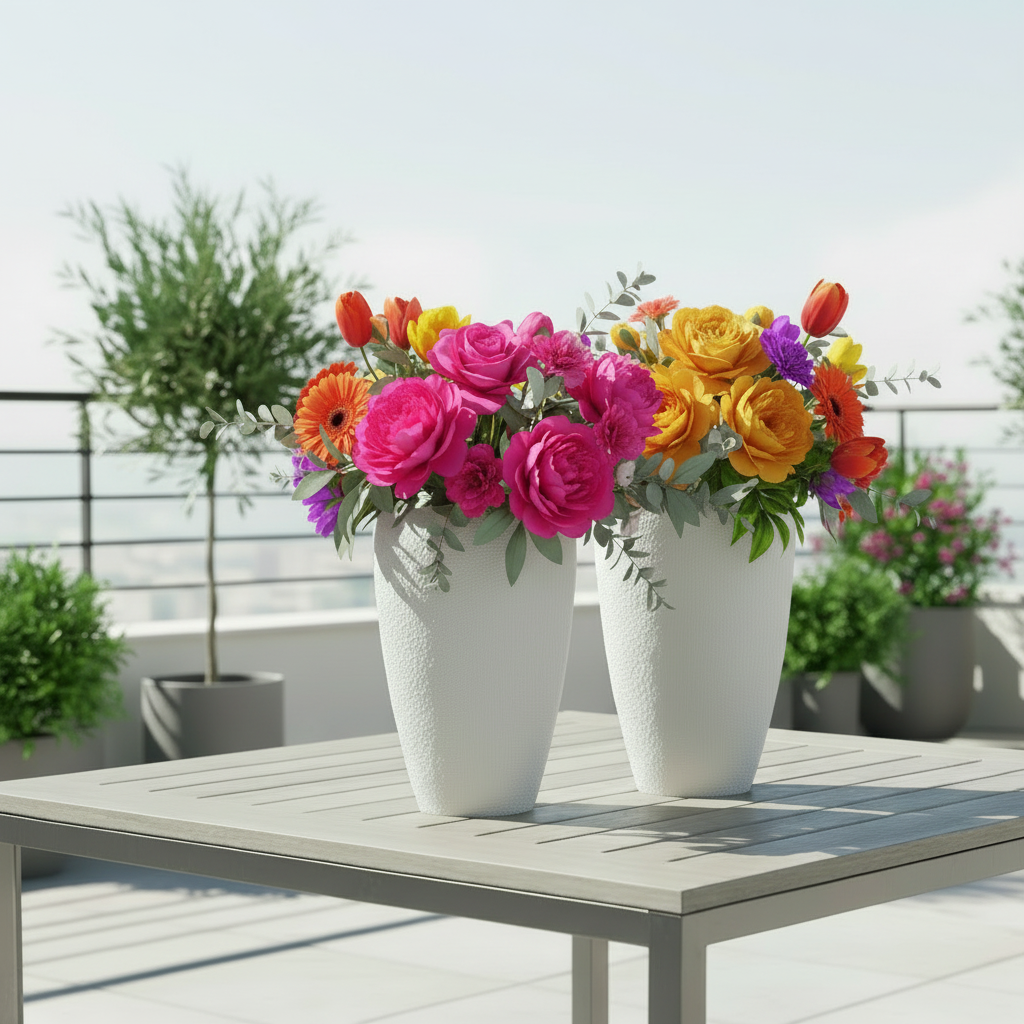 Soleh Tapered Ceramic Vase