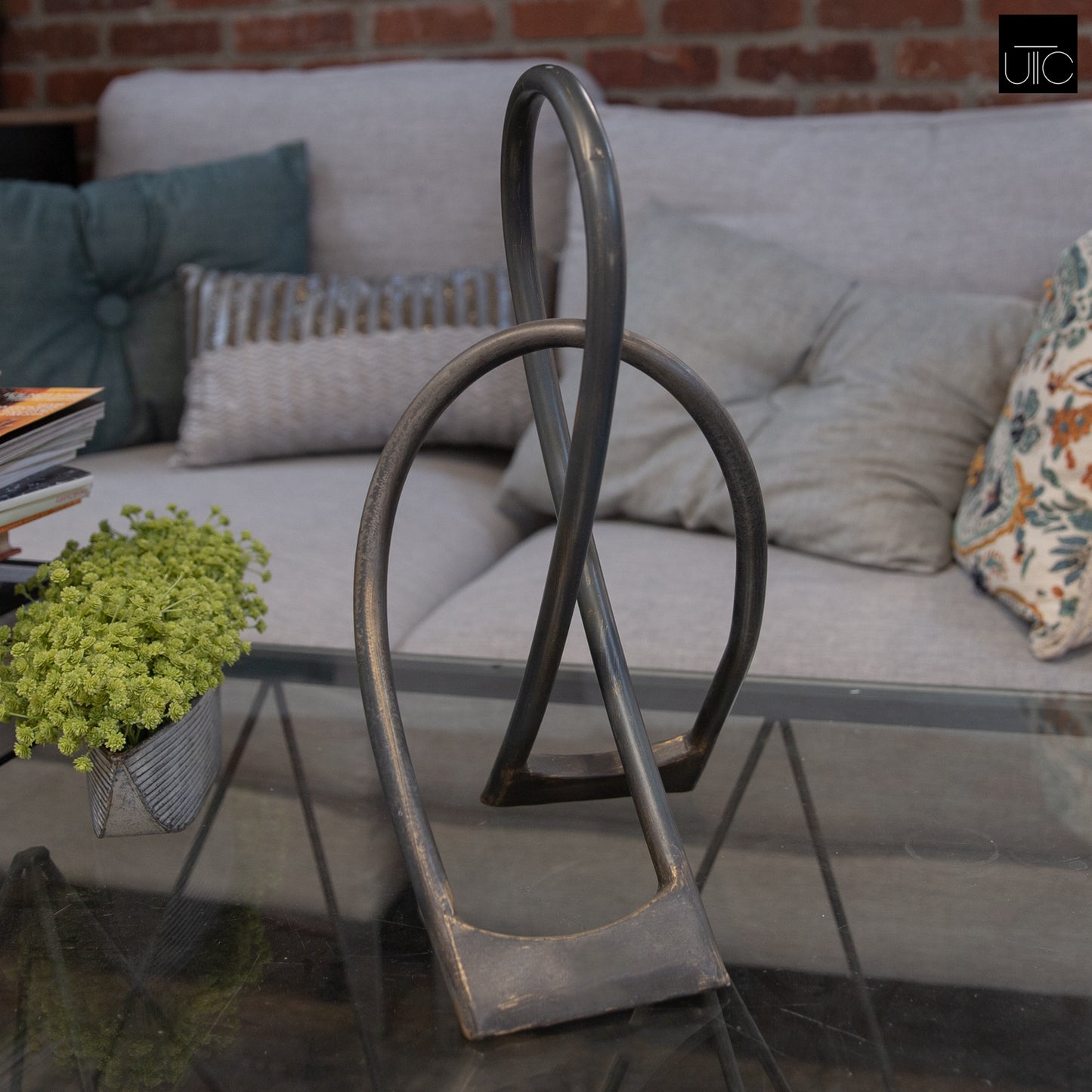 Lois Metal Abstract Décor (Set of 2)
