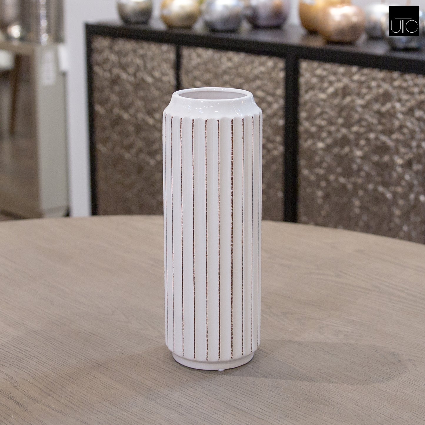 Jensen Corrugated Ceramic Vase