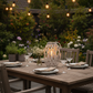 Yuli Bamboo Lantern with Rope Handle and Glass Candle Holder Insert