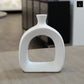 Maryna Sculptural Open Ceramic Donut Vase